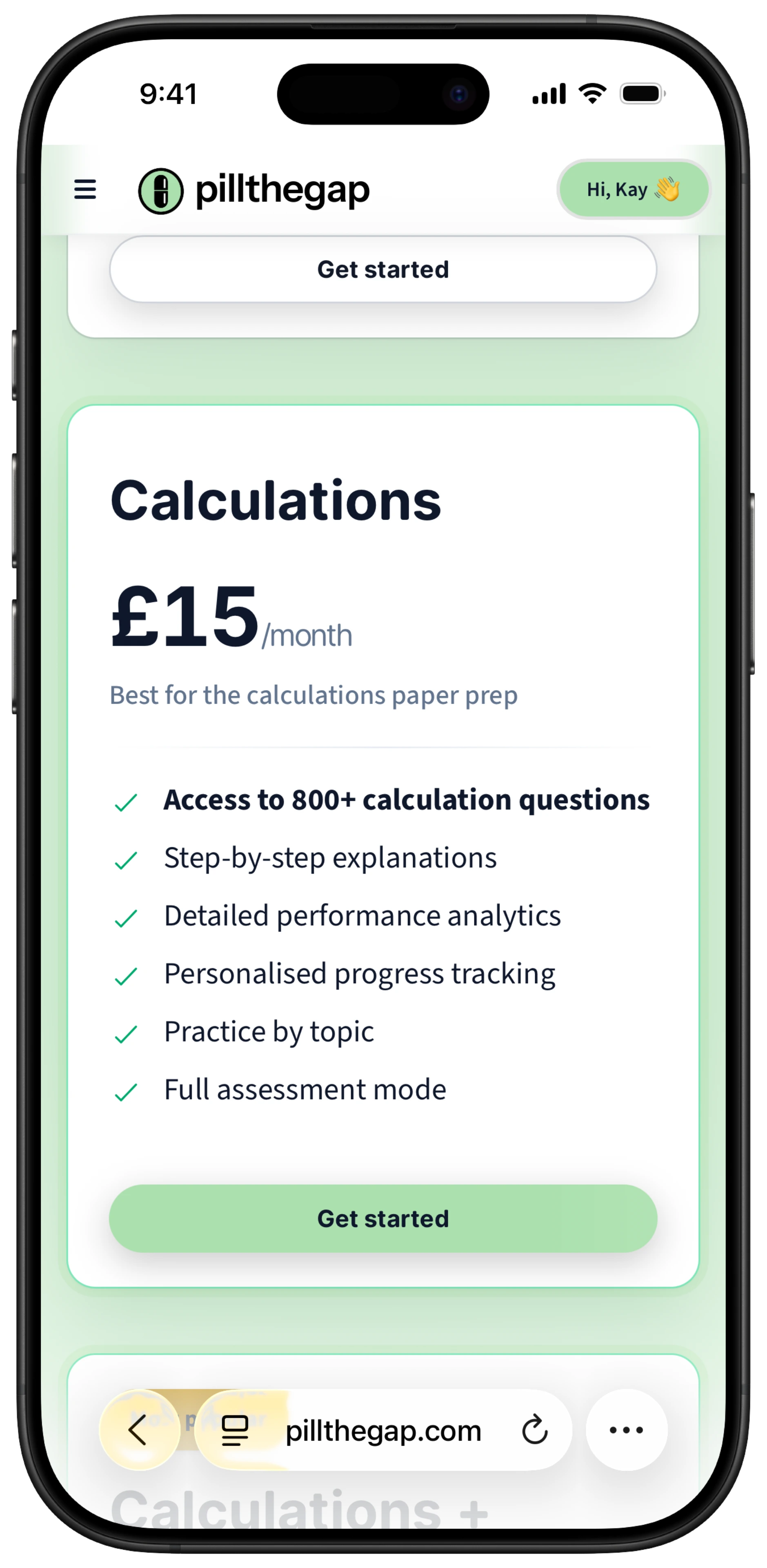 PillTheGap subscription plans
